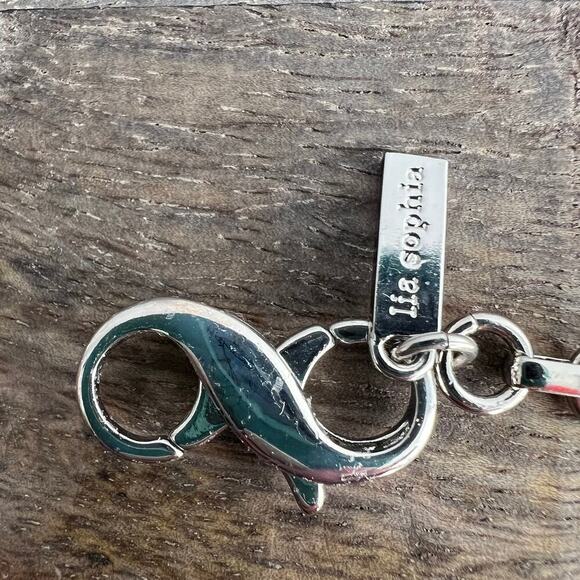 🍭6/$30 New Lia Sophia Silver Adjustable Infinitime Infinity Necklace Extender - Picture 2 of 5